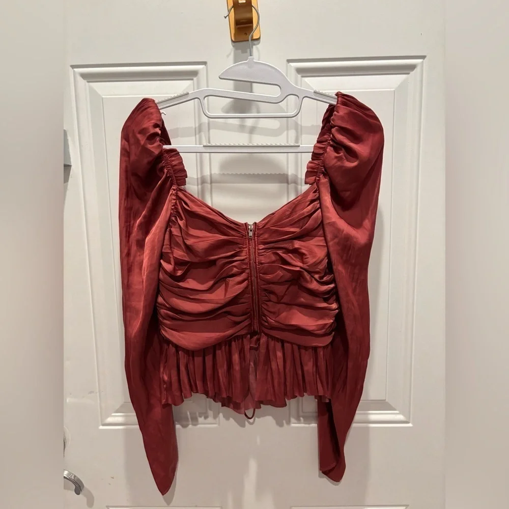Ulla Johnson Mirelle Puff Sleeve Blouse. Never worn